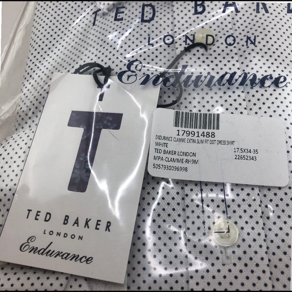 Ted Baker Dress Shirt Endurance 17.5 Slim Fit - Picture 6 of 10